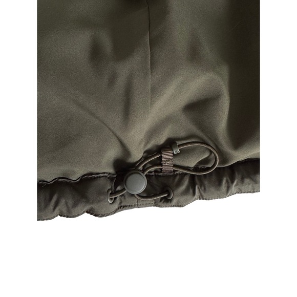 LULULEMON WUNDER PUFF GOOSE DOWN CROPPED HOODIE VEST, Women's Size 4 army  green - Picture 12 of 14